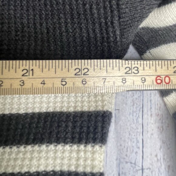 Gap Women's Sweater Size L Wool Coastal Fisherman Nautical Striped Warm - Picture 10 of 14